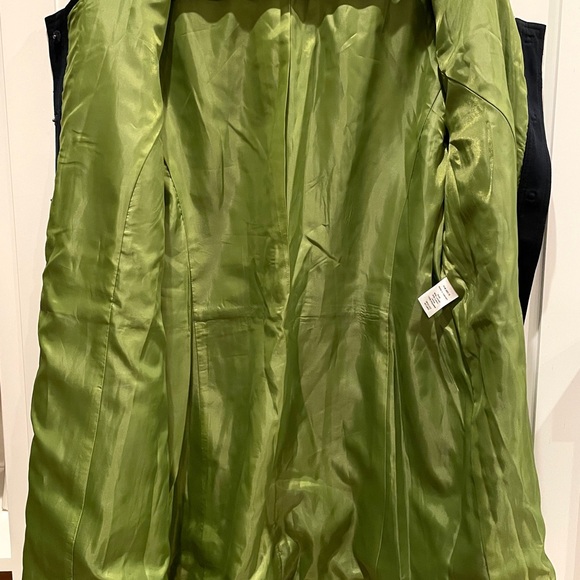 Coldwater Creek Navy Blue lined blazer, knee high, size 14 - Picture 5 of 5